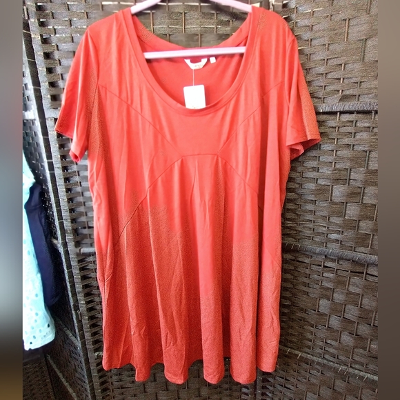 Sz 16 NWT MEASOR Pumpkin Spice Oversized Swing Dress - Picture 8 of 12